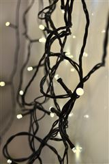 Solight LED venkovní vánoční řetěz, 200 LED, 20m, přívod 5m, 8 funkcí, časovač, IP44, teplá bílá