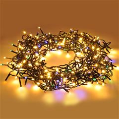 Solight LED WIFI smart venkovní vánoční řetěz, 240 LED, 12m, přívod 3m, teplá bílá + vícebarevný