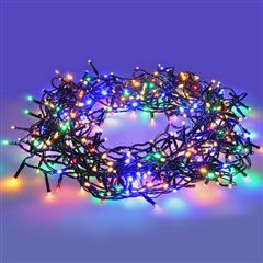 Solight LED WIFI smart venkovní vánoční řetěz, 240 LED, 12m, přívod 3m, teplá bílá + vícebarevný
