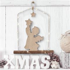 Solight LED závěsná dekorace - anděl, 20x LED, 2xAA