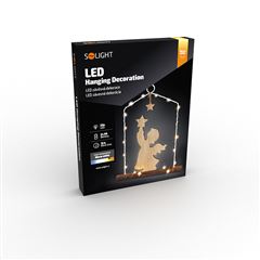 Solight LED závěsná dekorace - anděl, 20x LED, 2xAA