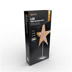 Solight LED vánoční hvězda stolní, 10x LED, 3x AA