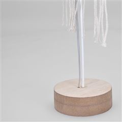 Solight LED vánoční hvězda stolní, pletená, 35x LED, 2x AAA