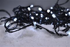 Solight LED vánoční řetěz, 3m, 20xLED, 3x AA, bílé světlo, zelený kabel