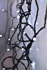 Solight LED vánoční řetěz, 3m, 20xLED, 3x AA, bílé světlo, zelený kabel