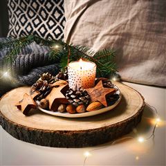 Solight vánoční řetěz měděný, 50x mini LED, 5m, 3 x AA, teplé světlo