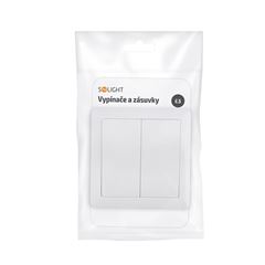 Solight vypínač Slim č. 5 sériový - lustrový, bílý