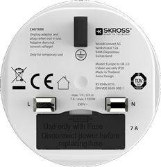 SKROSS cestovní adaptér do Velké Británie, typ G