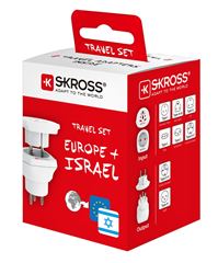 SKROSS cestovní adaptér do Izraele, typ H