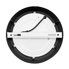 Solight LED mini panel CCT, přisazený, 12W, 900lm, 3000K, 4000K, 6000K, kulatý, černá barva