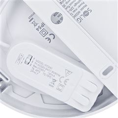 Solight LED mini panel koupelnový 2v1, 3CCT, podhledový/přisazený, 12W, 1020lm, IP54, stříbrná, kulatý