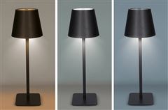 Solight LED nabíjecí lampička Lucca, 120lm, změna CCT, stmívání, černá