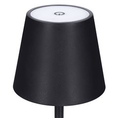 Solight LED nabíjecí lampička Lucca, 120lm, změna CCT, stmívání, černá