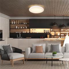 Solight LED stropní světlo Plain, 15W, 1200lm, 3000K, kulaté, 26cm