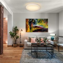 Solight LED stropní světlo Plain, 15W, 1200lm, 3000K, kulaté, 26cm