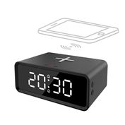 Solight digitální hodiny s Qi bezdrátovou nabíječkou