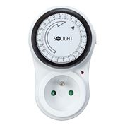 Solight časový spínač mechanický, denní 24 h., interval 15 min, vypínač