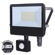 Solight LED reflektor se senzorem TOP, 30W, max. 3900lm, 3CCT, volitený výkon 100/66%, IP65, rychlospojka