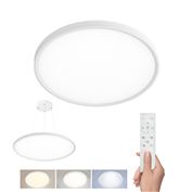 Solight LED osvětlení s dálkovým ovladačem Estela White UGR, 40W, 4300lm,  50cm, URG<19, závěsné i přisazené