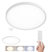 Solight LED osvětlení s dálkovým ovladačem Estela White, 50W, 5400lm,  60cm, URG<19, závěsné i přisazené