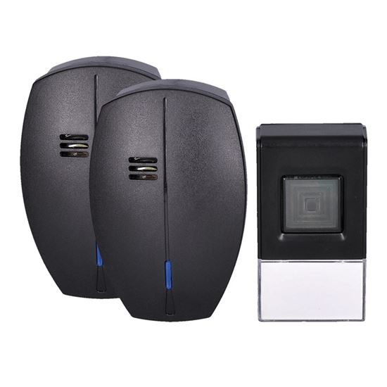 Solight 2x bezdrátový zvonek, do zásuvky, 120m, černý