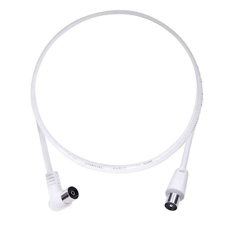 Solight anténní koaxiální kabel, kombinované konektory, 2m, sáček