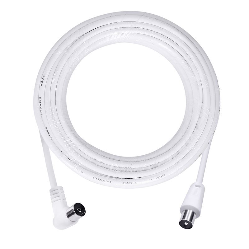 Solight anténní koaxiální kabel, kombinované konektory, 10m, sáček
