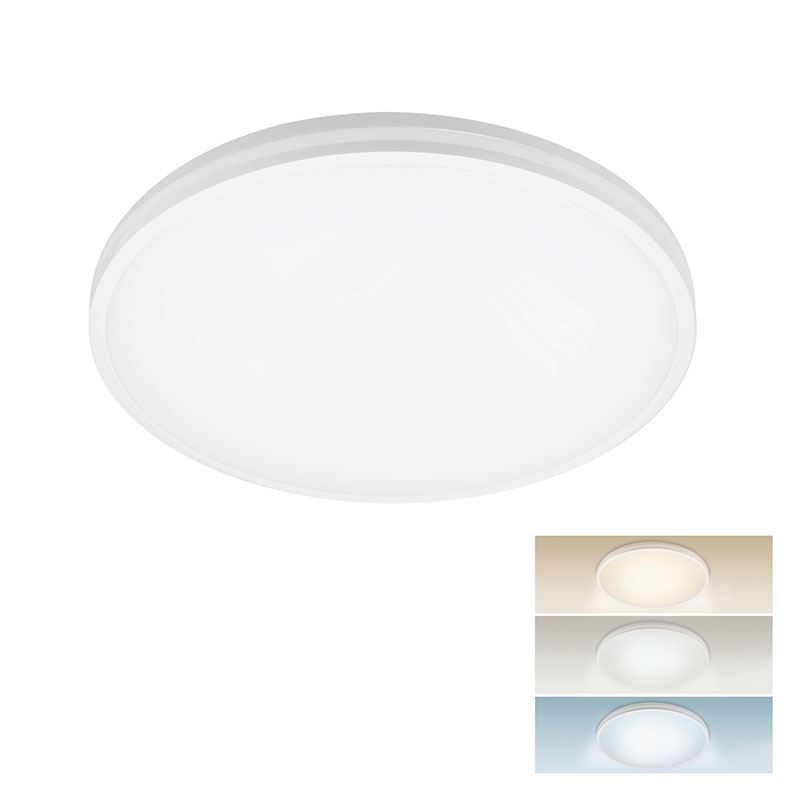Solight LED osvětlení Corato s nastavitelnou wattáží a CCT, IP54, 12-18-24W, max. 2400lm, 3CCT, 30cm